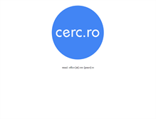 Tablet Screenshot of cerc.ro