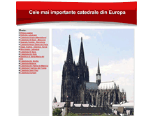 Tablet Screenshot of catedrale.cerc.ro
